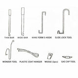 Car Door Unlock Tool Kit Key Lock Out Emergency Easy Open +Air Pump +Wedge