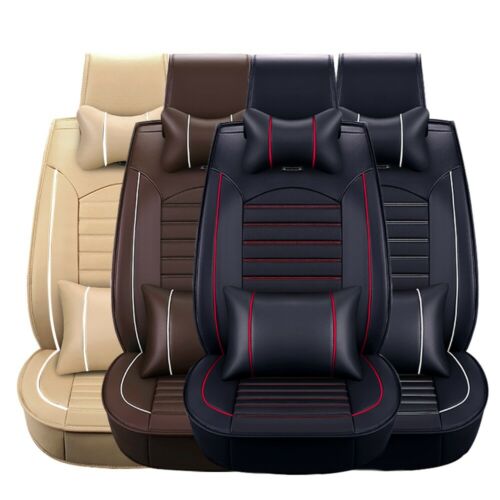 Full Set Waterproof Leather Universal Car 5 Seat Covers