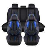 blue Car Leather Seat Covers, 5 Seats