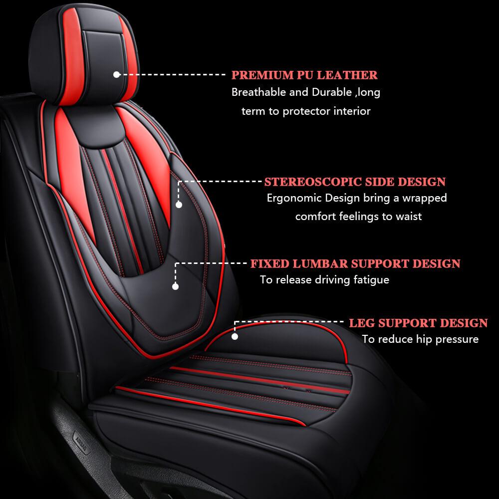 design of Car Leather Seat Covers, 5 Seats