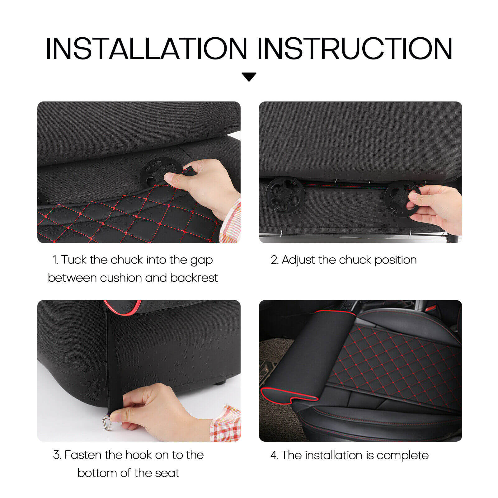 Car Seat Extended Cushion installation