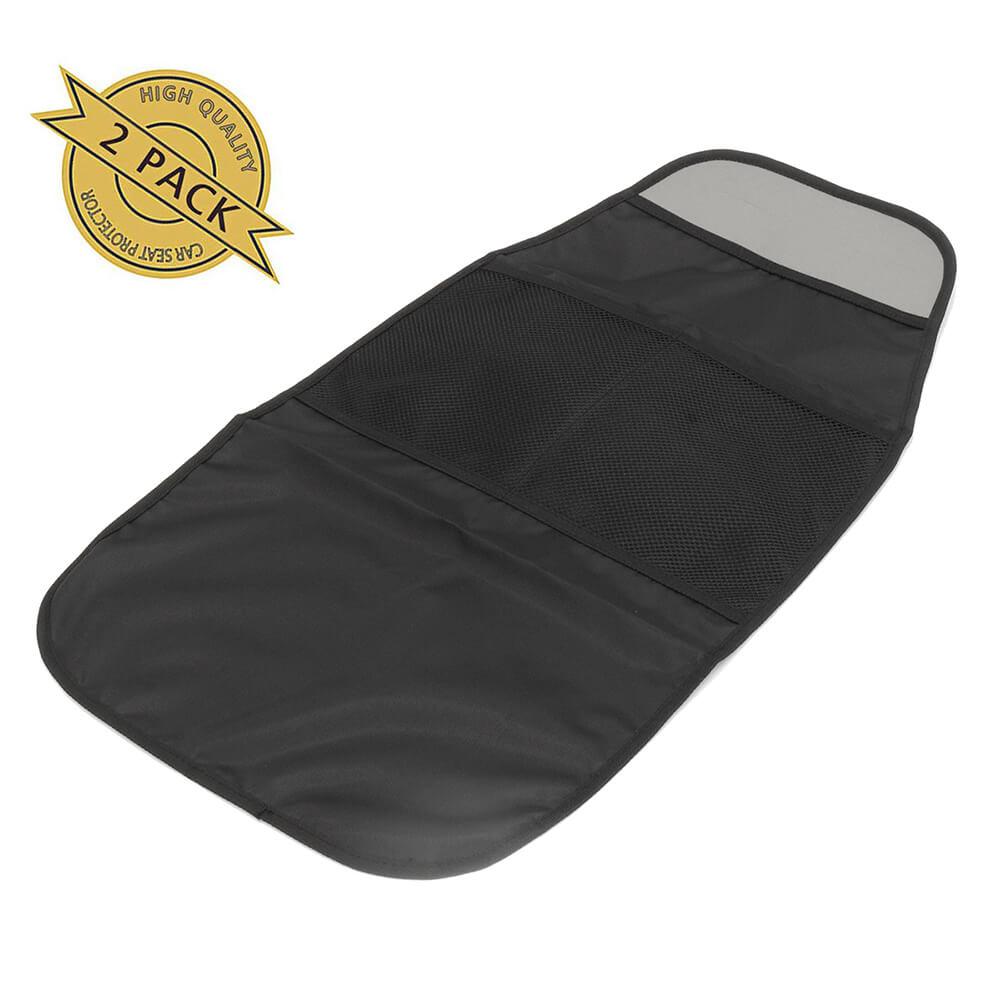 Car Seat Protector with 2 Storage Mesh Pocket - OTOEZ