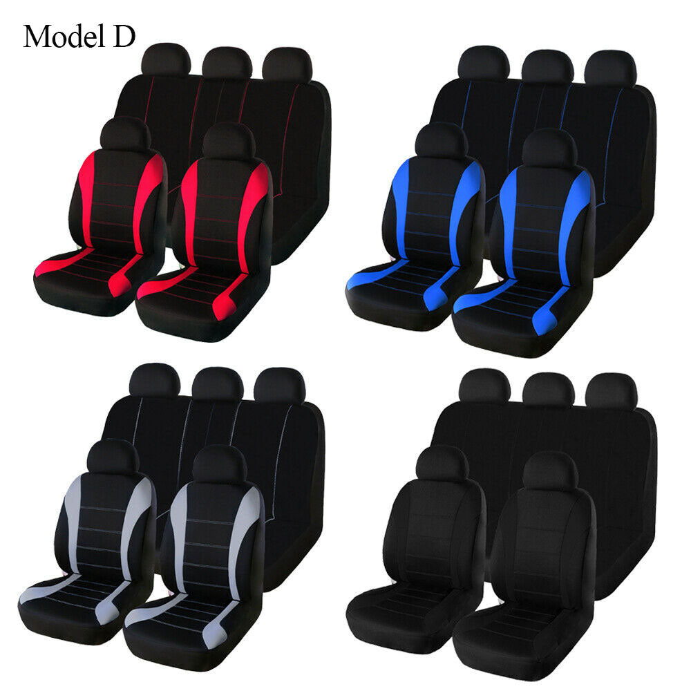 Universal 5 Seater Car Seat Cover Front Rear Seat Protection