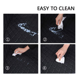 easy to clean Leather Car Floor Mat, Front Rear Liner Full Set