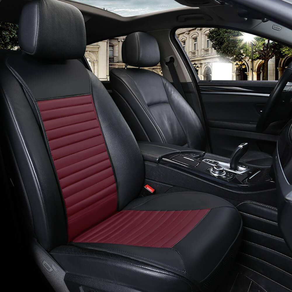 display of Waterproof PU Leather Car Seat Cover