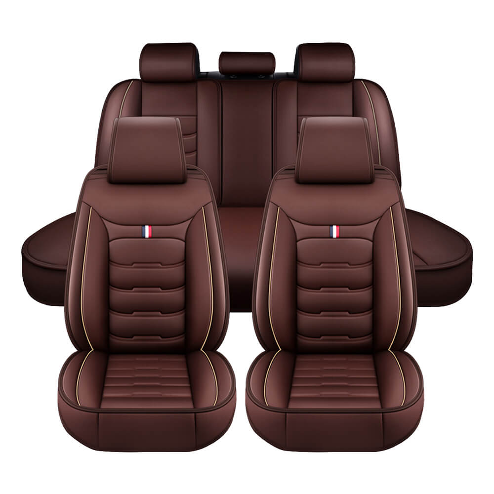 Brown / 5 Seat Covers w/ no Pillow
