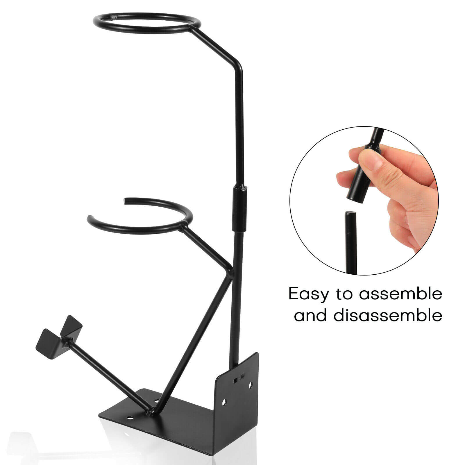 Gravity gun holder stand is easy to disassemble and assemble